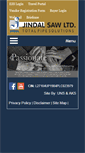 Mobile Screenshot of jindalsaw.com